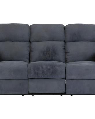 Divano relax 3 posti in tessuto