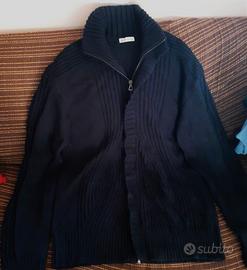 Cardigan NOTTING HILL zip a scomparsa blue XL Usat