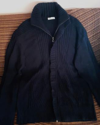 Cardigan NOTTING HILL zip a scomparsa blue XL Usat