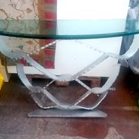 consolle Reflex foglia argento