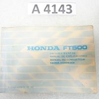 Honda FT 500 manuale del proprietario inglese fran