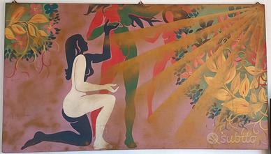 Dipinto su legno 122x217 cm