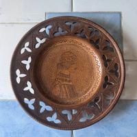 Coppia di piatti ceramica Volpi Deruta