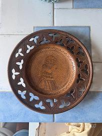 Coppia di piatti ceramica Volpi Deruta