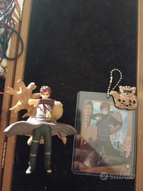 portachiavi gaara + segnalibro con carta gaara