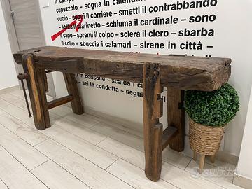 Antico banco da falegname dell’800 pezzo unico