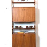 Libreria Teack a 1 Campata Anni 60 Vintage -