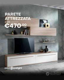 Parete attrezzata - COLORI A SCELTA