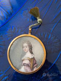 Miniatura dama del '700