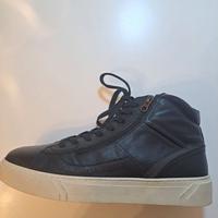 Sneakers alte uomo in pelle Nero Giardini