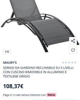 sdraia da giardino