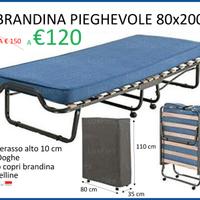 Brandina pieghevole 80x200