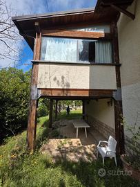 Pergola/Veranda in legno lamellare 23 mq