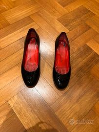 scarpe pelle lucida nera