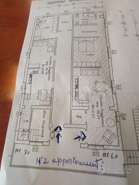 Vendita di n. 3 appartamenti. I metri quadrati son