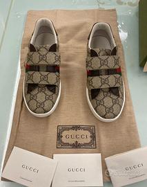 Scarpe Gucci sneaker ace originali nr 32