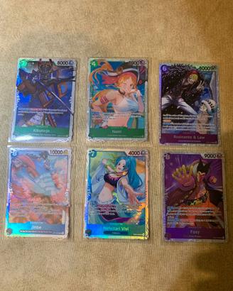 One Piece - Lotto 6 carte eng nm