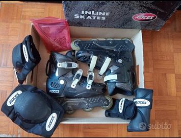 pattini ,inline skates, Roces e set protezione 