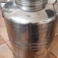 Fusto olio acciaio inox litri 50