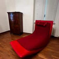 Chaise longue Zanotta design  – rosso