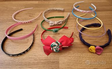 Set 11 cerchietti eta' 5/8 anni alcuni nuovi