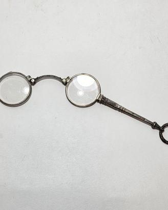Occhiali da vista lorgnette del 800 manico argent0