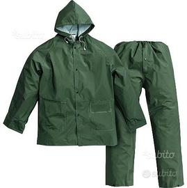 Impermebile completo pluvio verde