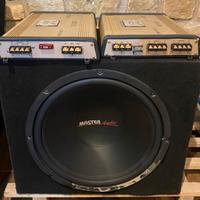 Sub woofer da 38 in cassa e amplificatori