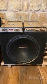 Sub woofer da 38 in cassa e amplificatori