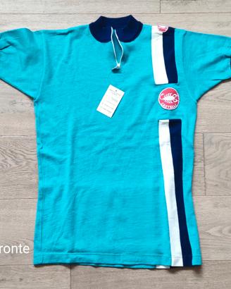 Maillot Cyclisme Vintage Eroica - 80% Laine - Taille M - Bagnolo Castelli Années 70