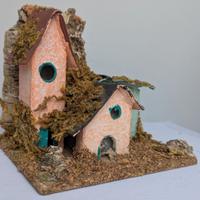 Casetta per presepe villaggio rurale realistico 