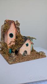 Casetta per presepe villaggio rurale realistico 