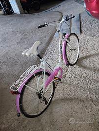 city bike donna reset 26"come nuova + casco e luci