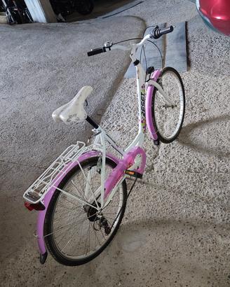 city bike donna reset 26"come nuova + casco e luci