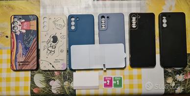 6 cover e 1 pellicola per samsung s21 plus