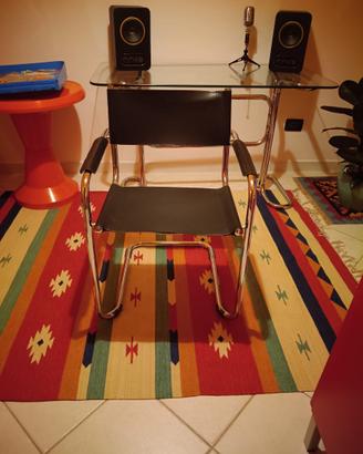 Sedia vintage anni 70 cantiliver bauhaus
