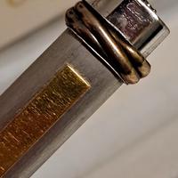 penna  Cartier  argento  e oro