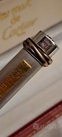 penna  Cartier  argento  e oro