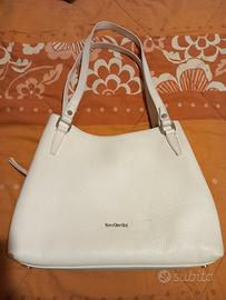 borsa pelle panna nero giardini 