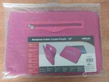 Kraun netbook folder crystal 16" colore purple