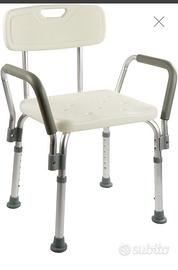 Sedia da doccia per assistenza disabili con lava