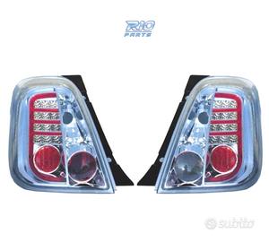 FANALI FIAT 500 07- LED FONDO CROMATO