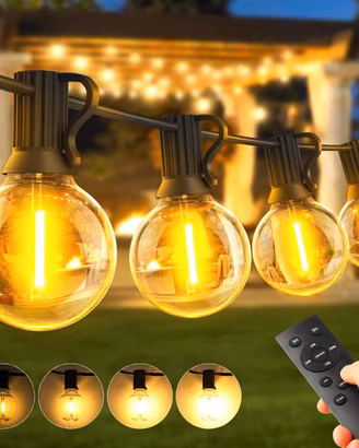Catena Luminosa Esterno Luci Giardino-30 Metri LED