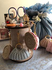 Borsine portachiavi uncinetto