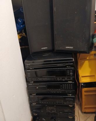 stereo Kenwood 7 ripiani con 2 casse