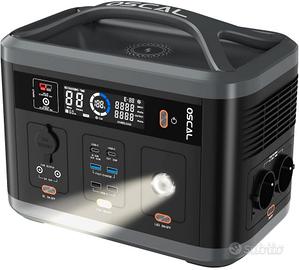 Powerstation Oscal 700W picco 1400W 666Wh Nuova