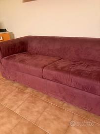 Divano 3 posti 199cm colore bordeaux - €150