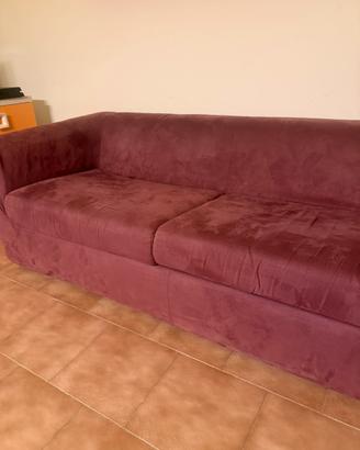 Divano 3 posti 199cm colore bordeaux - €150