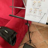 leggio spartito  musicale proel + pedana