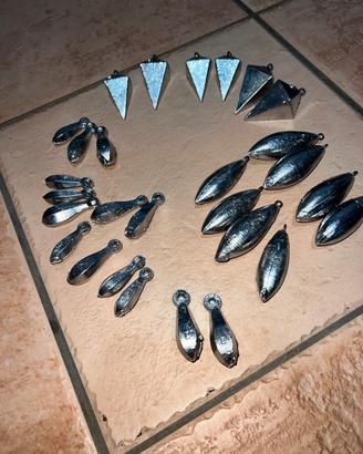 Piombi a piramide, lotto 5 kg